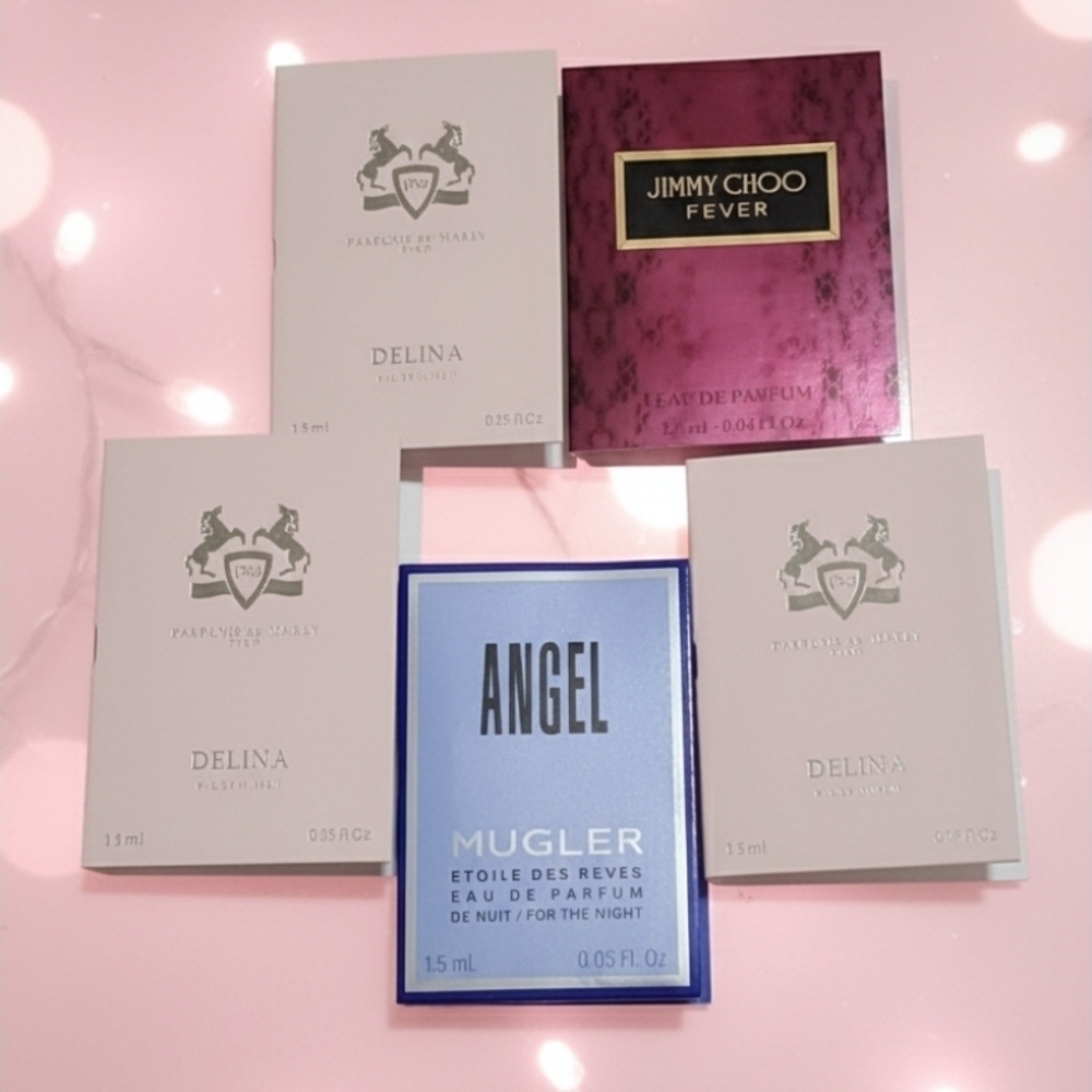 Delina, Jimmy Choo and Mugler Vials Sample Set